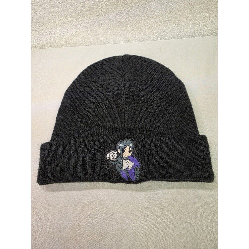 Black Butler Sebastian Michaelis Chibi Cat Beanie Hat Anime Kuroshitsuji Black